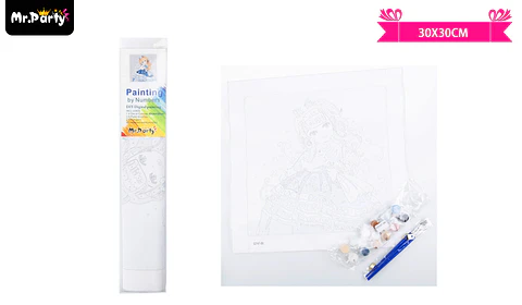 Kit de pintura al óleo por números 30*30cm