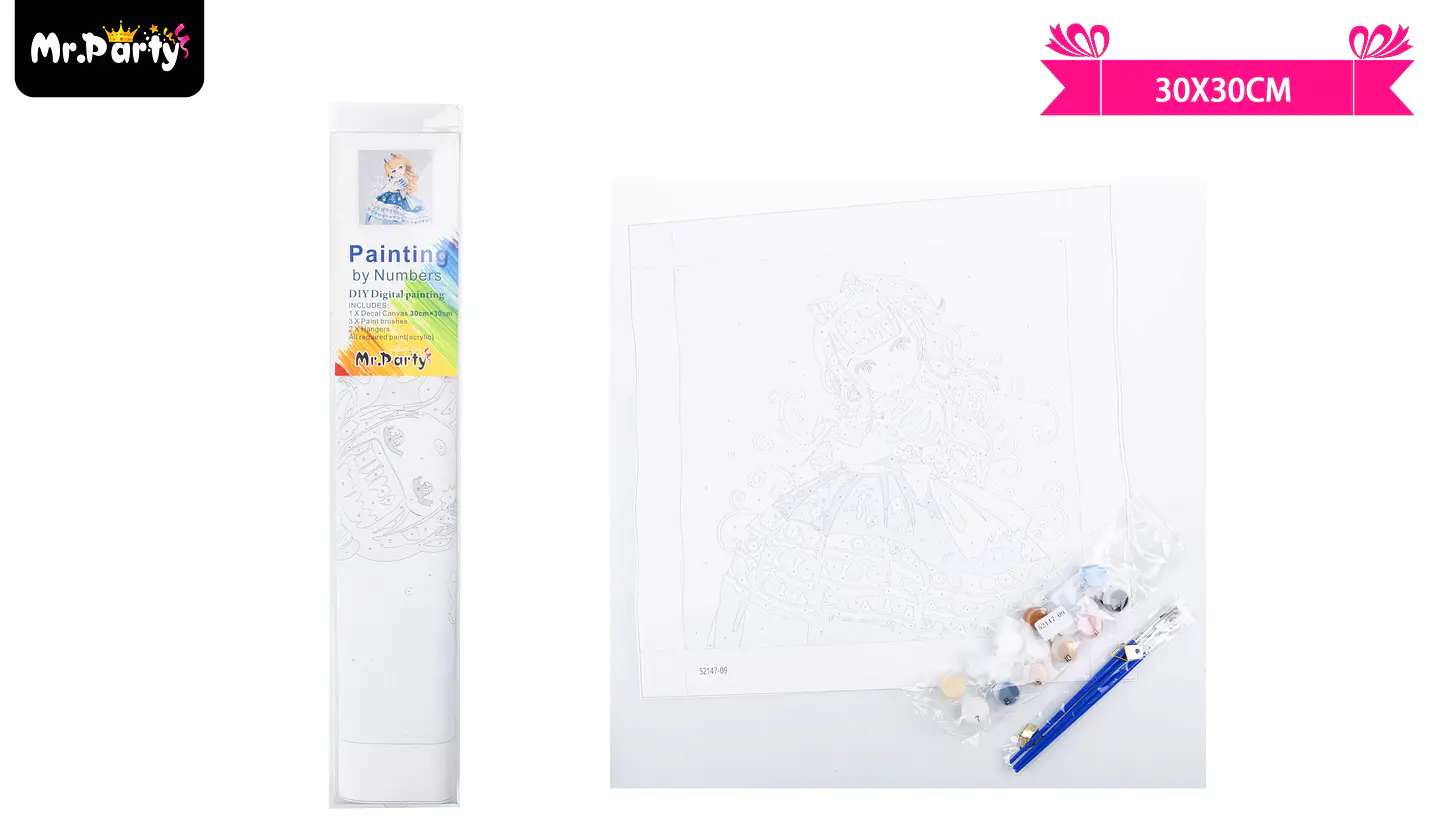 Kit de pintura al óleo por números 30*30cm 1