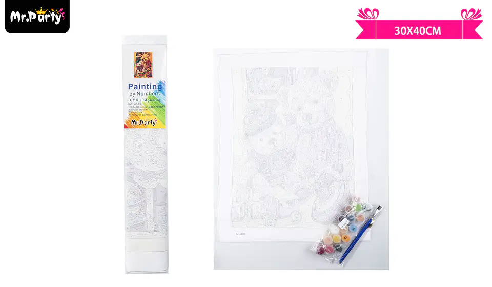 Kit de pintura al óleo por números 30*40cm 1