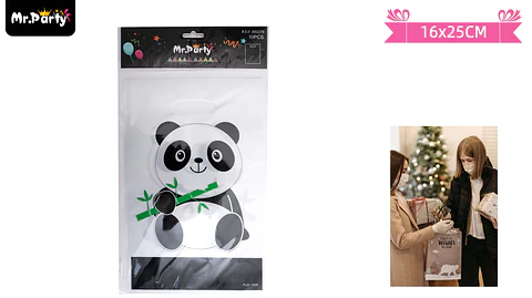 Bolsas de dulces panda 16*25cm 10pcs