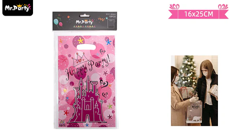Bolsas de dulces castle 16*25cm 10pcs
