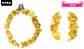 Collar cotillón hawaiano dorado 48cm - Miniatura 2