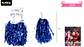 Pompones porrista azul 2pcs 33cm - Miniatura 2
