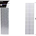 Bombillas de papel puntos plateado 20pcs 
