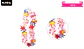 Collar cotillón hawaiano multicolor 48cm - Miniatura 2