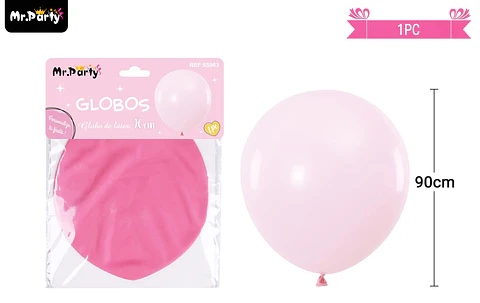 Globo de látex color pastel rosa 90cm