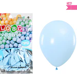Globos de látex color pastel celeste 15cm 20pcs