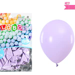 Globos de látex color pastel morado 15cm 20pcs