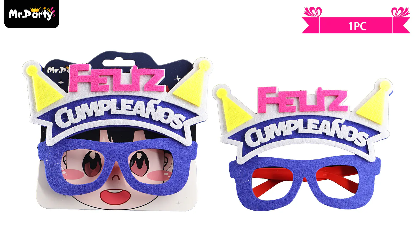Lentes cotillón feliz cumpleaños 1