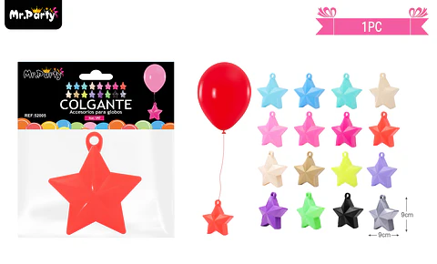 Colgante estrella para decoración de globos 1pcs color aleatorio