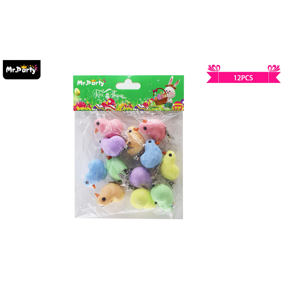 Pollitos de pascua 12pcs