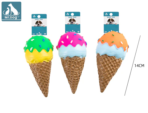 Juguete de helado para perro 14cm color aleatorio