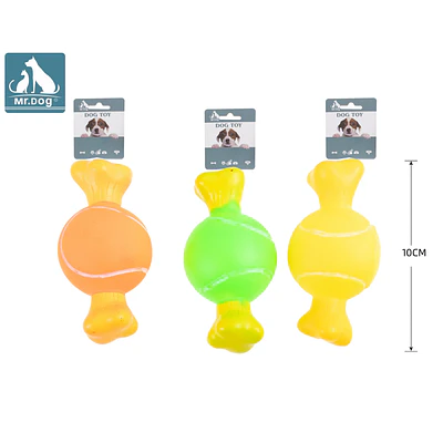 Juguete para perro hueso de tenis 10*5cm color aleatorio