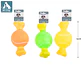 Juguete para perro hueso de tenis 10*5cm color aleatorio - Miniatura 2