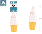 Juguete de helado puntiagudo para perro 12cm - Miniatura 2