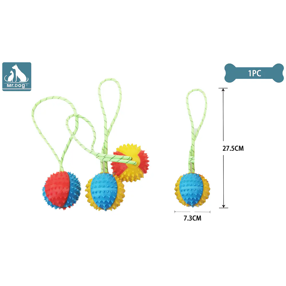 Juguete de pelota con cuerda 27.5*7.3cm color aleatorio
