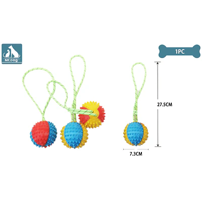 Juguete de pelota con cuerda 27.5*7.3cm color aleatorio
