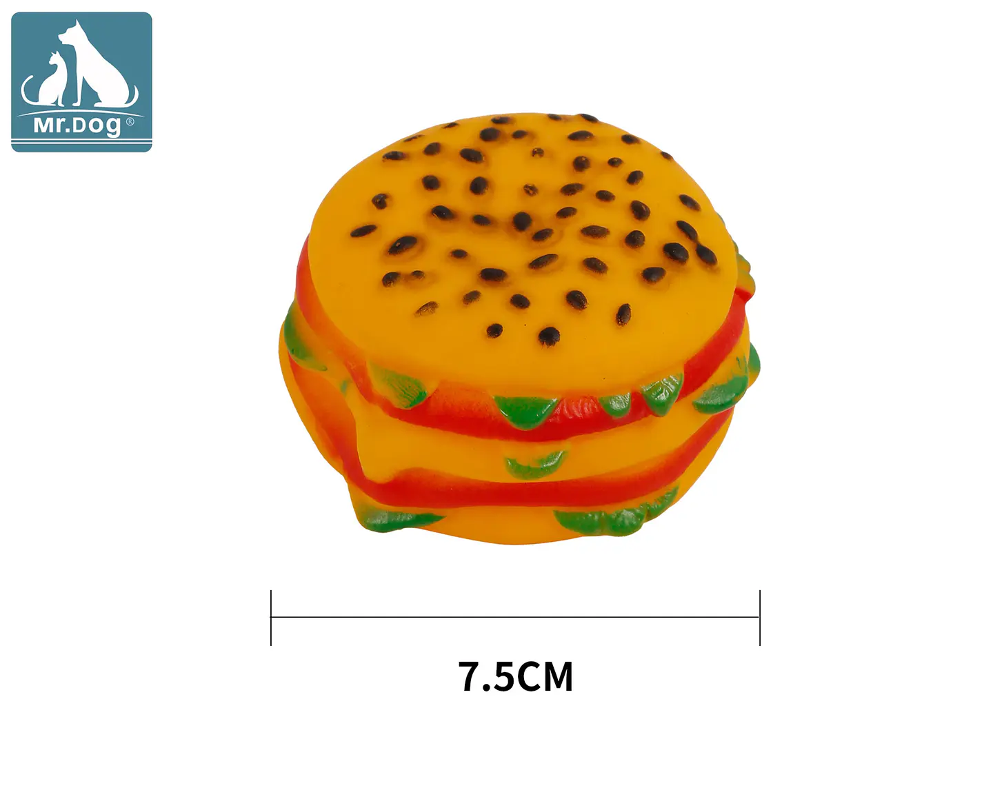 Juguete para perro hamburguesa 7.5cm 1