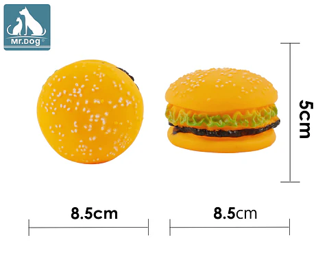 Juguete para perro hamburguesa 8.5*5cm