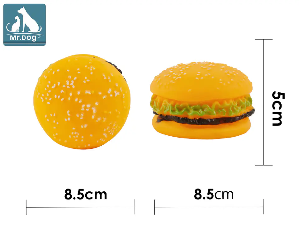 Juguete para perro hamburguesa 8.5*5cm 1