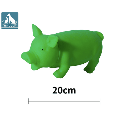 Juguete de cerdo chillón para perro 20cm