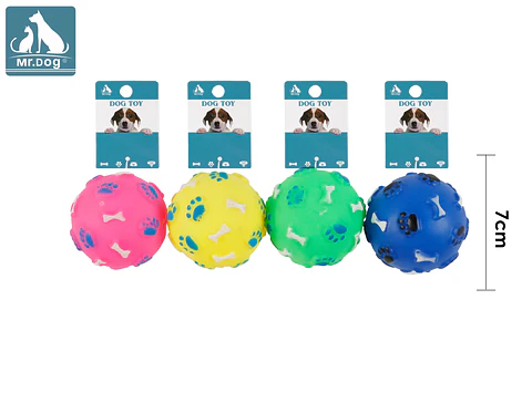 Juguetede pelota para perro 7cm color aleatorio