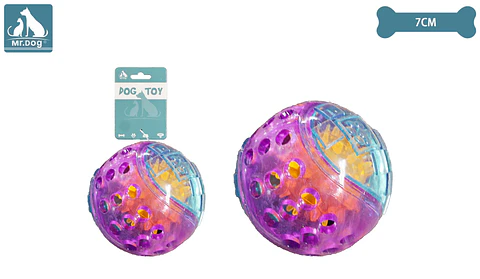Juguete de pelota con luz bicolor 7cm