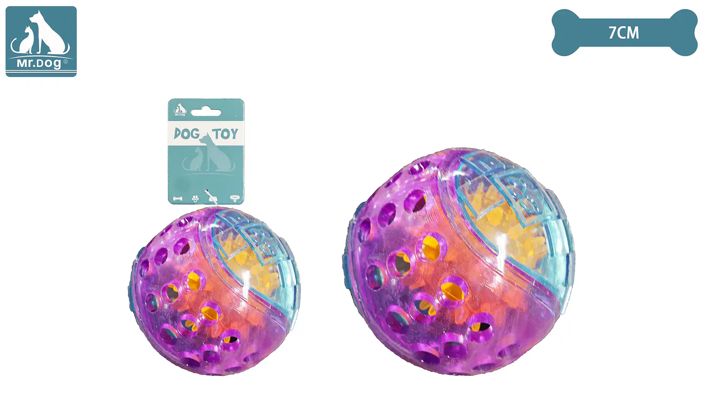 Juguete de pelota con luz bicolor 7cm 1