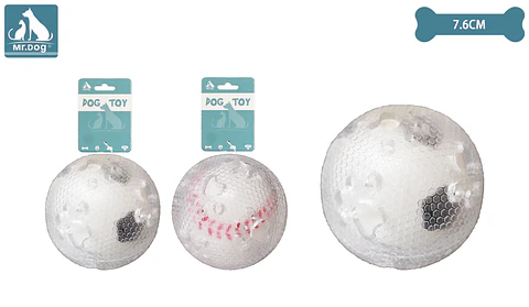 Juguete de pelota para perro 7.6cm color aleatorio