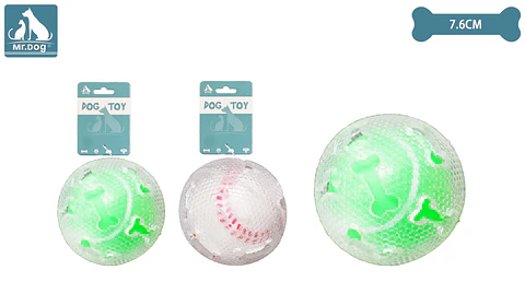 Juguete de pelota para perro 7.6cm color aleatorio