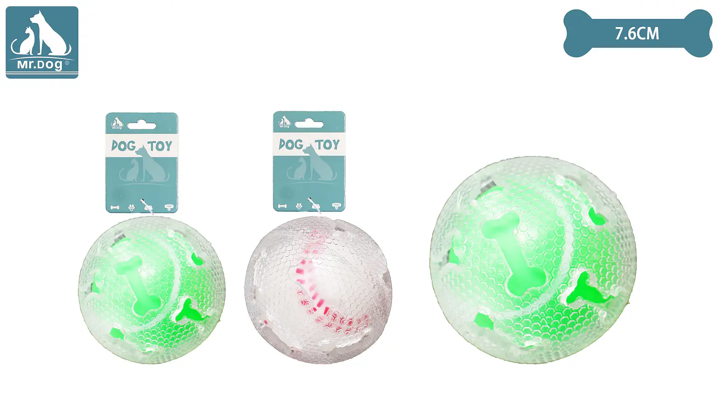 Juguete de pelota para perro 7.6cm color aleatorio 2