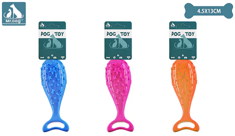 Juguete de delfín con sonido para perro 4.5*13cm color aleatorio
