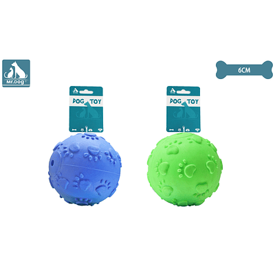 Juguete pelota para perro 6cm color aleatorio