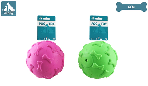 Juguete pelota para perro 6cm color aleatorio