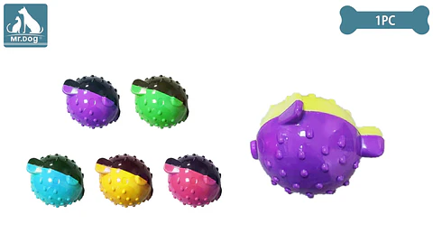 Juguete de pelota con sonido para perro color aleatorio