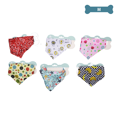 Collar bandana para mascotas M Color Aleatorio