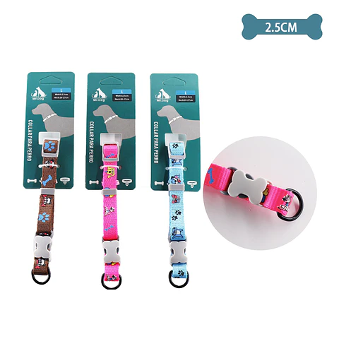 Collar para mascota 2.5cm Color Aleatorio