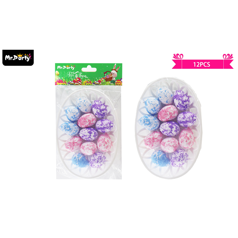 Canasta con huevo de pascua 12pcs