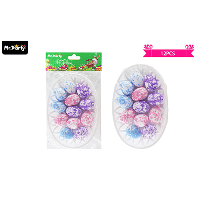 Canasta con huevo de pascua 12pcs