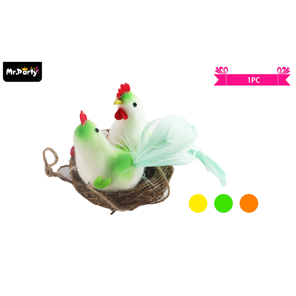Adorno de pollito para pascua color aleatorio