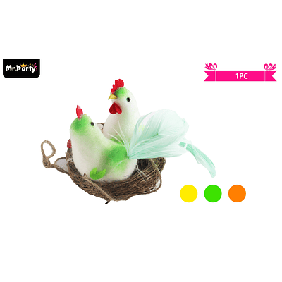 Adorno de pollito para pascua color aleatorio