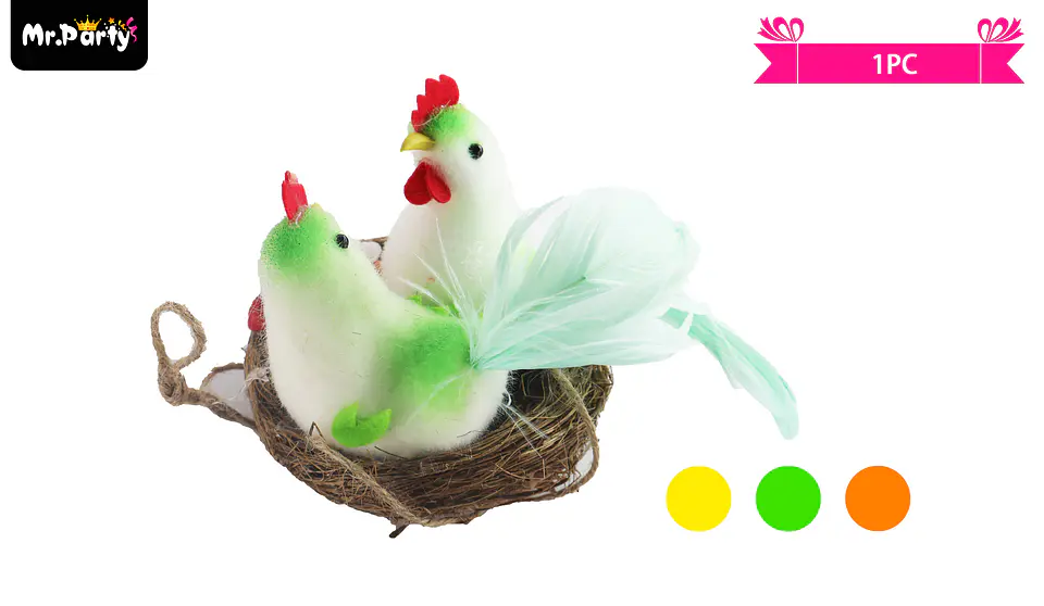 Adorno de pollito para pascua color aleatorio 1