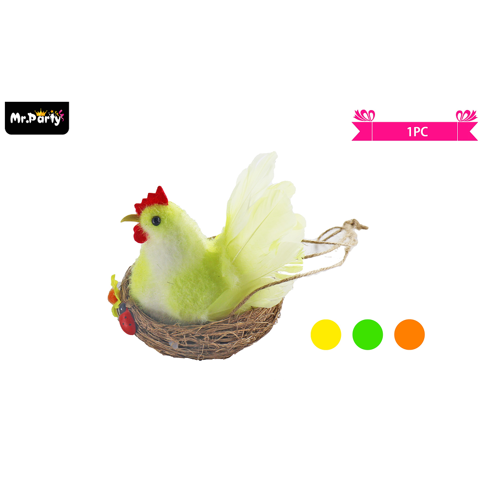 Adorno de pollito para pascua color aleatorio