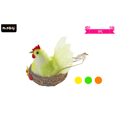 Adorno de pollito para pascua color aleatorio