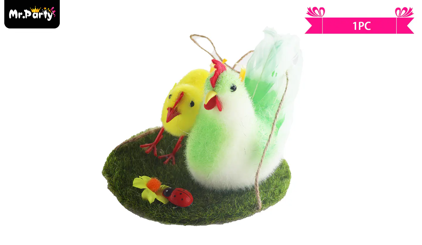 Adorno de pollito para pascua color aleatorio 1