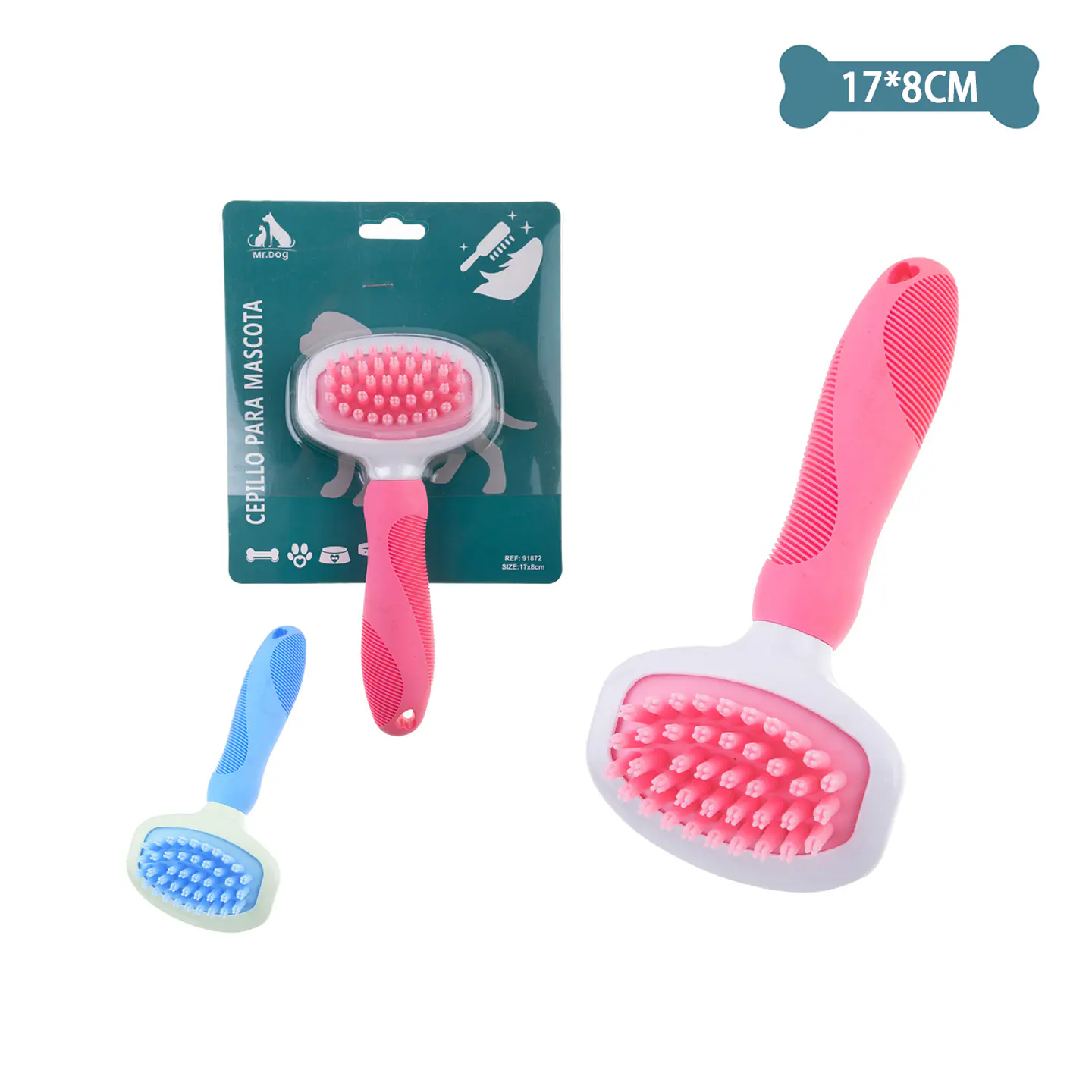 Peine de masaje para mascotas 8*17cm Color Aleatorio 1