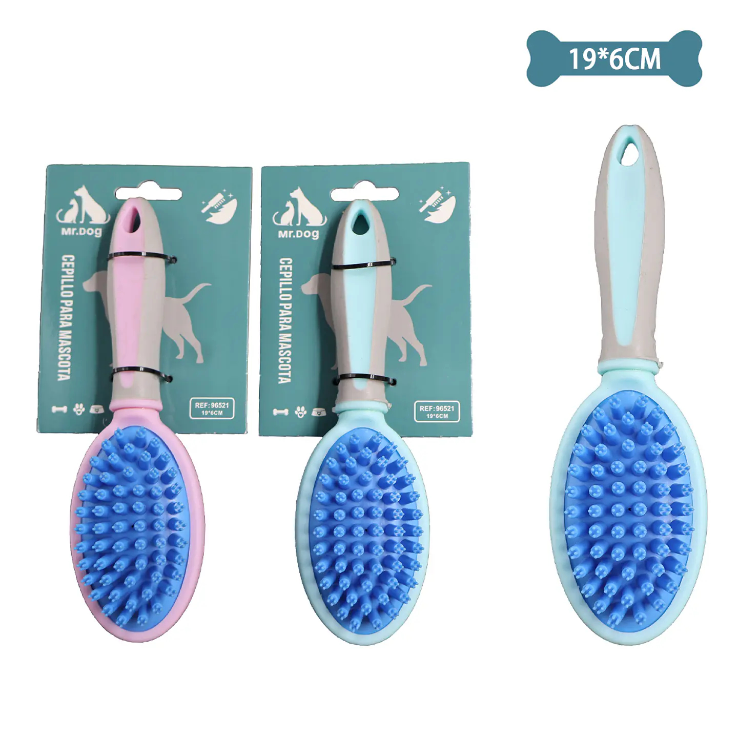 Cepillo de masaje para mascotas 19*6cm Color Aleatorio 1