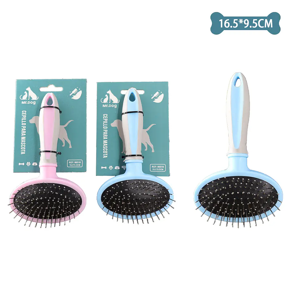 Cepillo con agujas finas para mascotas 16.5*9.5cm Color Aleatorio 1