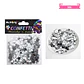 Confetti metálico de estrella plateado 30g - Miniatura 2