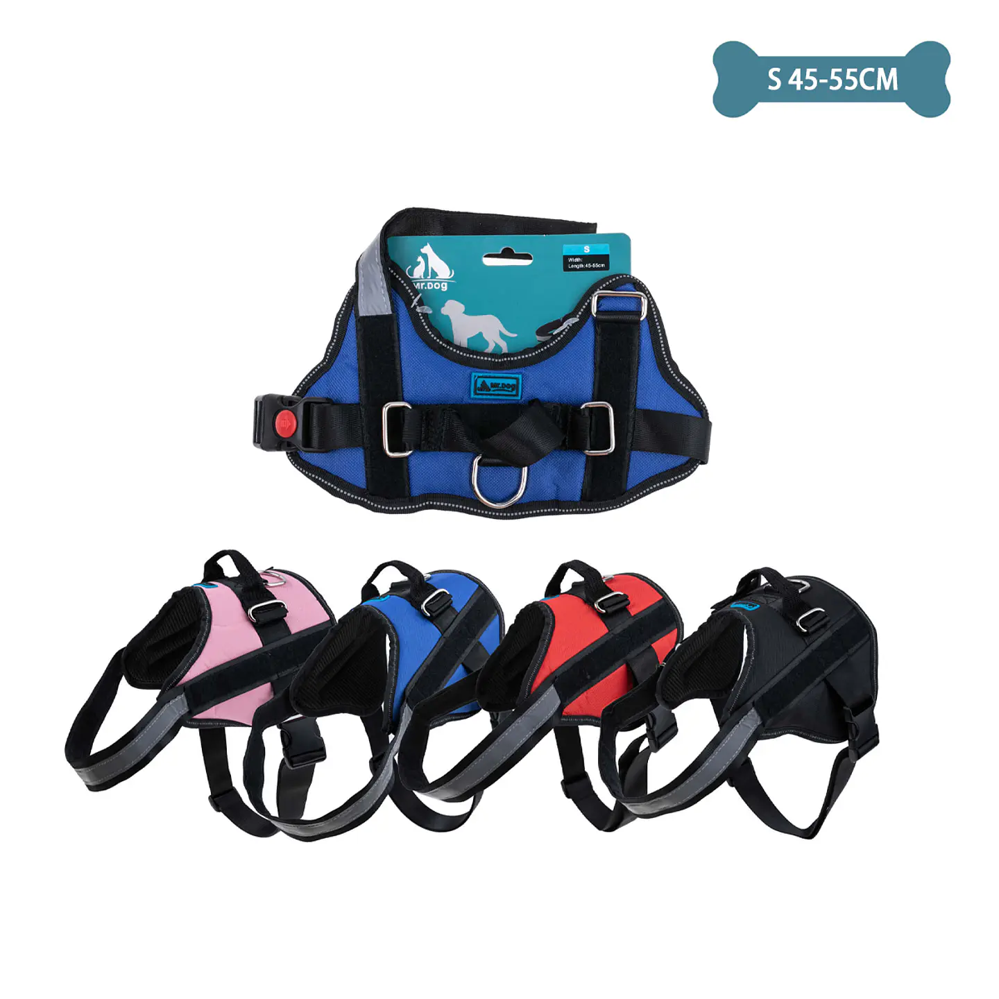 Arnés S11 para mascotas talla S 6-12kg 45-55cm Color Aleatorio 2